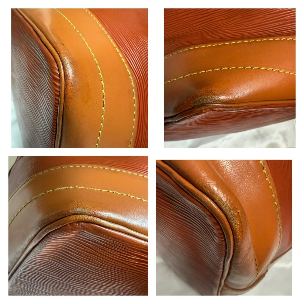 Louis Vuitton Noé – Vintage Epi Leather in Cognac & Light Brown